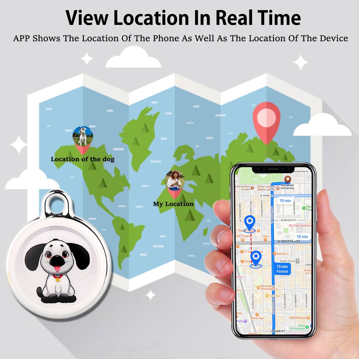 GPS Tracker for Vehicles Portable Car GPS Tracker Miniature GPS Device Full Coverage Accurate Vehicle Location Elderly Children Pets No SIM No Subscription - Image 3