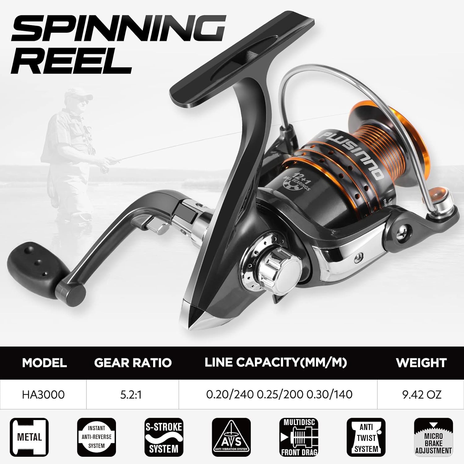 PLUSINNO Fishing Rod and Reel Combos Carbon Fiber Telescopic Fishing Pole with Reel Combo Sea Saltwater Freshwater Kit Fishing Rod Kit - Image 6